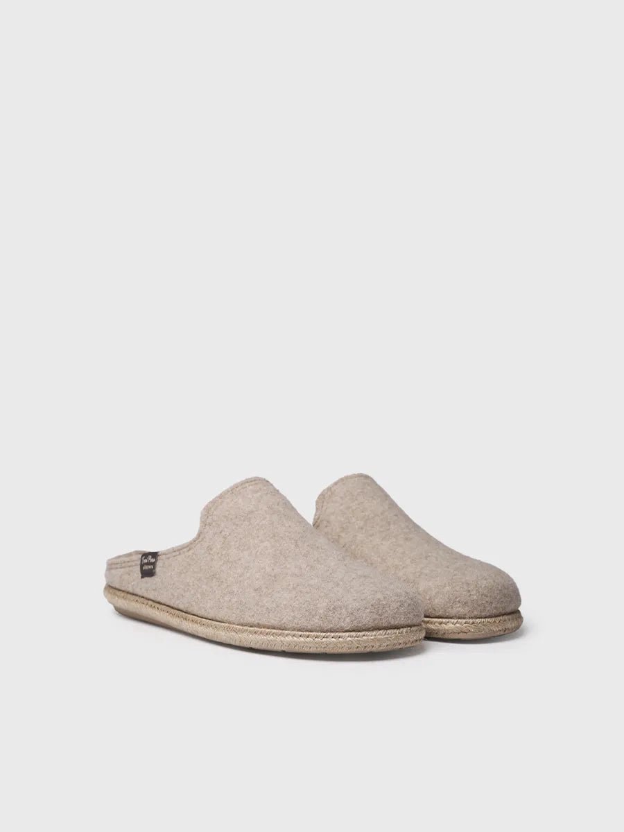 Herenslippers gemaakt van gerecyclede wol | TOMAS-RW
