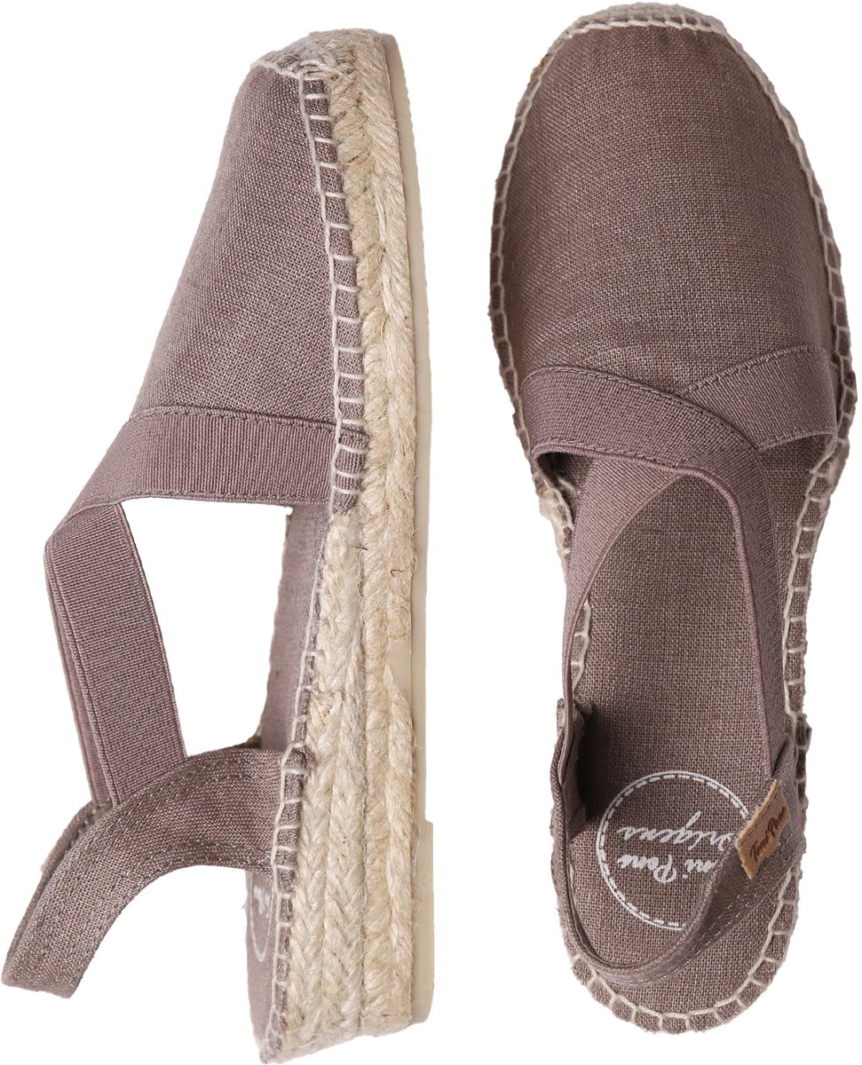 Vegan platte espadrilles voor dames met elastiek | VERONA