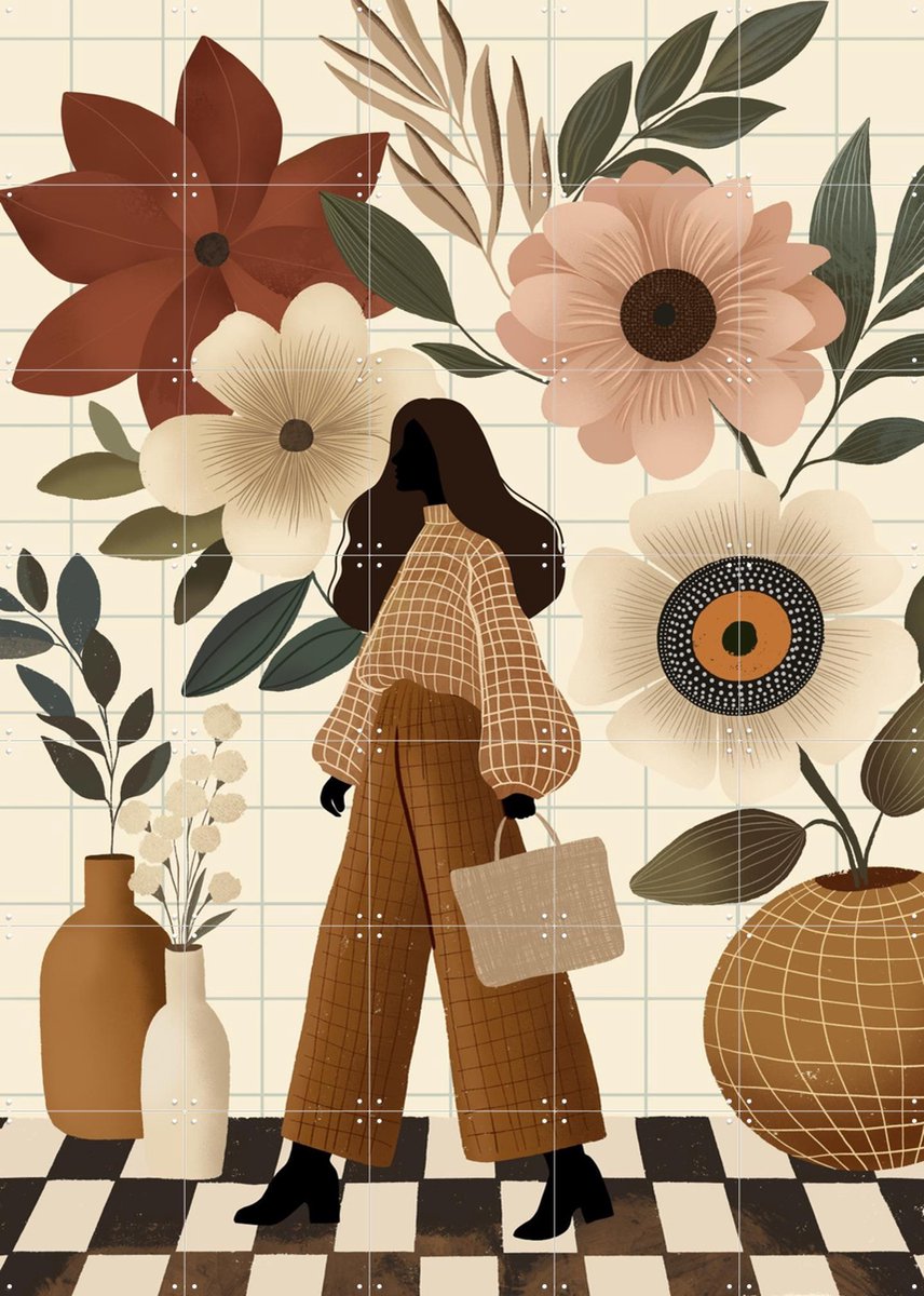 IXXI Maximalist Spring, Katarzyna Gąsiorowska & Various - 100 x 140 cm - Gratis ophangtool - Grote wanddecoratie en posters - Modern, Illustraties
