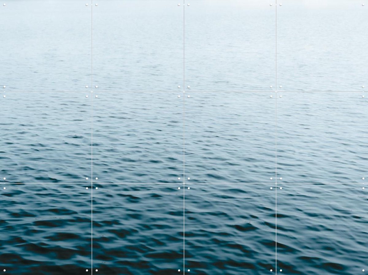 IXXI Blue Water, Photolovers - 80 x 60 cm - Gratis ophangtool - Grote wanddecoratie en posters - Fotografie, Minimalisme, Slaapkamer, Woonkamer