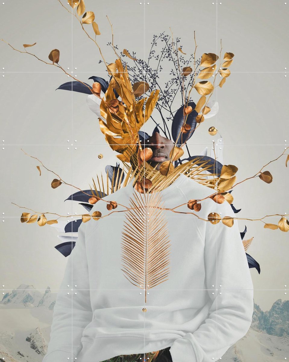 IXXI Silence and Simplicity are the same Person, Frank Moth - 80 x 100 cm - Gratis ophangtool - Grote wanddecoratie en posters - Gemengde Technieken