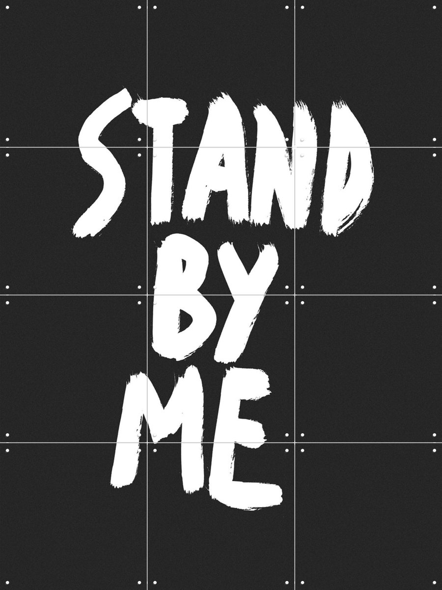 IXXI Stand by me, Marcus Kraft - 60 x 80 cm - Gratis ophangtool - Grote wanddecoratie en posters - Pop art, Illustraties, Grafisch Ontwerp