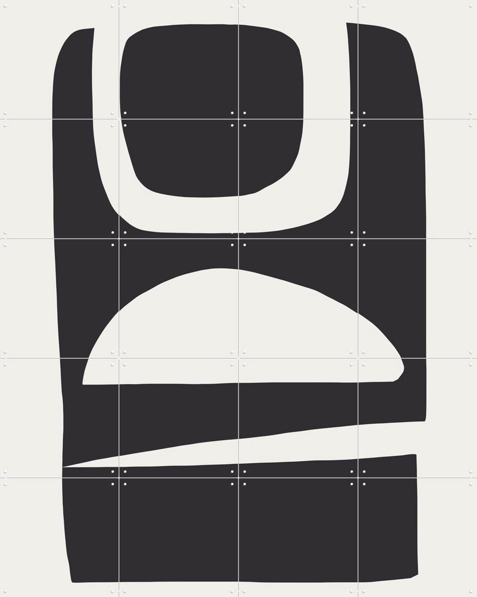 IXXI Shapeful 2, Dan Hobday & Various - 80 x 100 cm - Gratis ophangtool - Grote wanddecoratie en posters - Abstract, Minimalisme, Geometrische Kunst