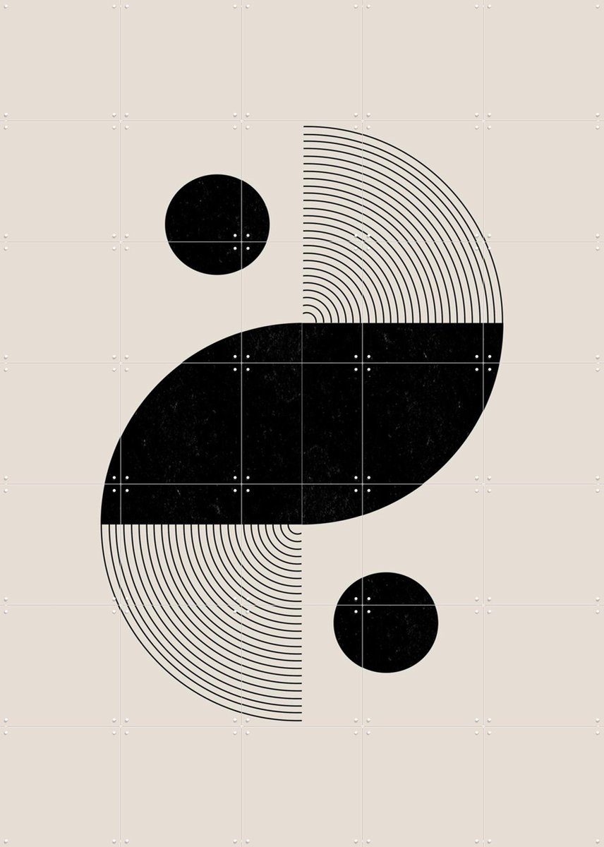 IXXI BaB No.3, The Miuus Studio & Various - 100 x 140 cm - Gratis ophangtool - Grote wanddecoratie en posters - Line art, Minimalisme, Grafisch