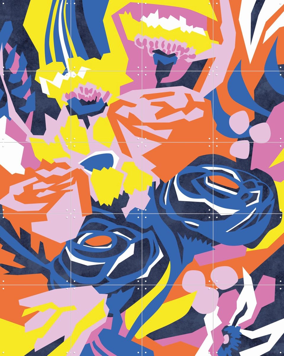 IXXI Getting Stronger, Megan Gallagher - 80 x 100 cm - Gratis ophangtool - Grote wanddecoratie en posters - Speels, Digitale Kunst, Grafisch Ontwerp