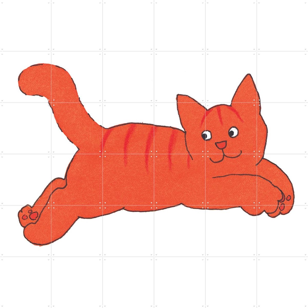 IXXI Dikkie Dik is Onderweg, Dikkie Dik - 120 x 120 cm - Gratis ophangtool - Grote wanddecoratie en posters - Illustraties, Cartoonesk, Speels