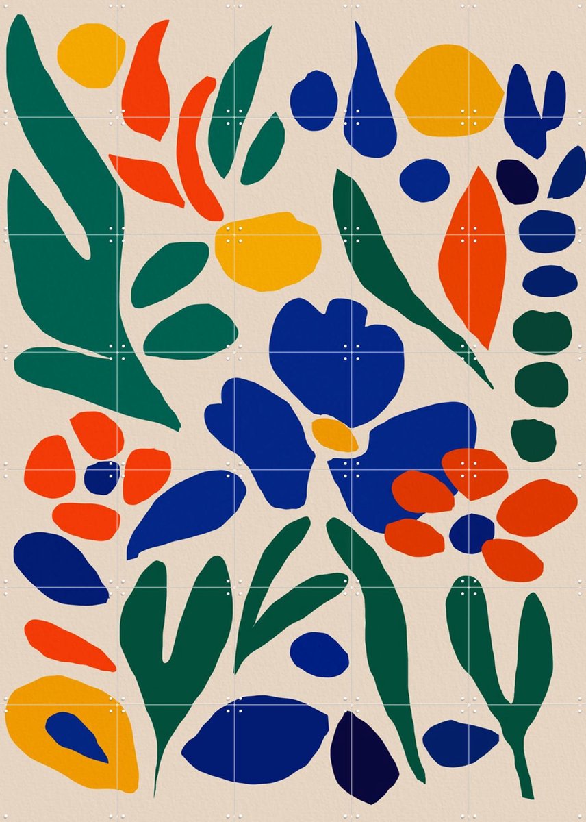 IXXI Expression Of Nature’s Vivid Beauty, Little Dean & Various - 100 x 140 cm - Gratis ophangtool - Grote wanddecoratie en posters - Kleurrijk