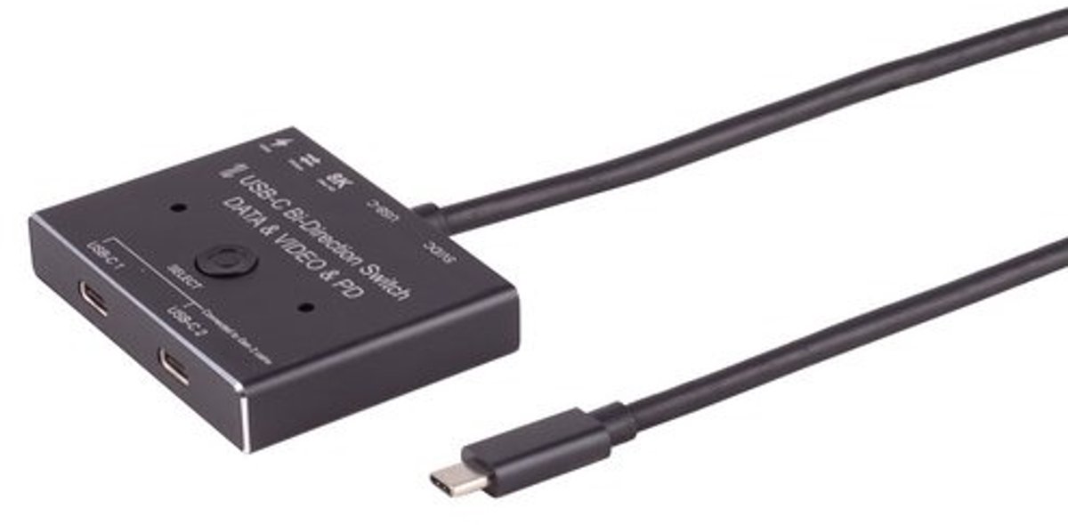 USB-C Umschalter, 3.2 Gen 2, bidirektional, 10Gbps