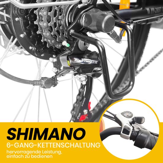 TTGO Elektrische Fiets YY26ST - Zwart van TTGO — afbeelding 3