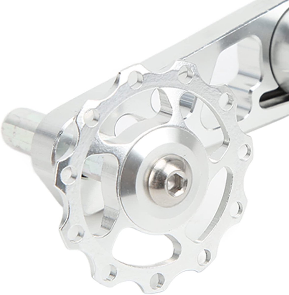 Fietskettingspanner voor Vouwfiets Kettingstabilisator Single Speed Aluminium Geschikt voor Fiets Zilver