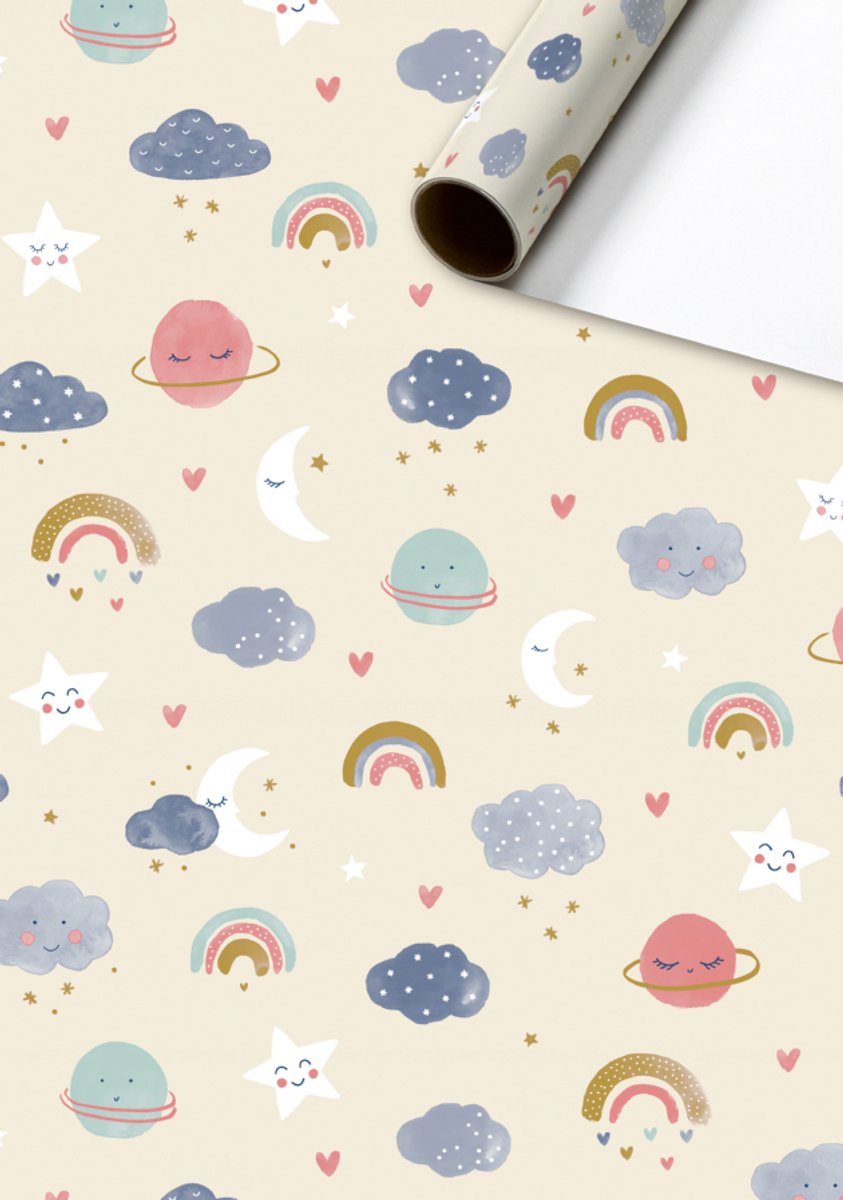 Stewo - Cadeaupapier 70 cm - Geboorte