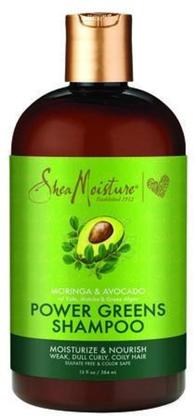 Shea Moisture Moringa & Avocado Power Greens Shampoo 13oz -384ml