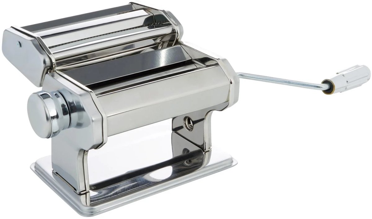 Livarno Home Pastamachine - Bediening Handmatig - Afmetingen: 21 x 20 x 15,5 cm - Met 3 verschillende rollen voor spaghetti, fettuccine en lasagne