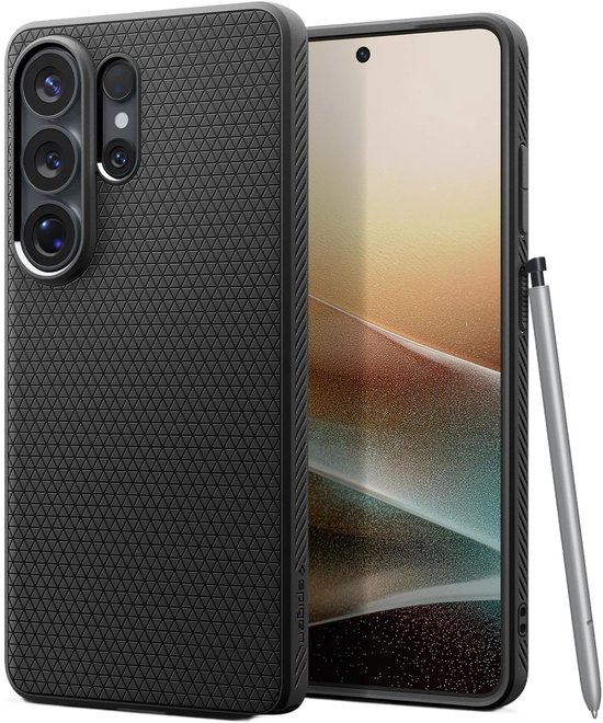 Spigen Liquid Air Backcover Samsung Galaxy S26 Ultra TPU hoesje valbescherming Air Cushion zwart