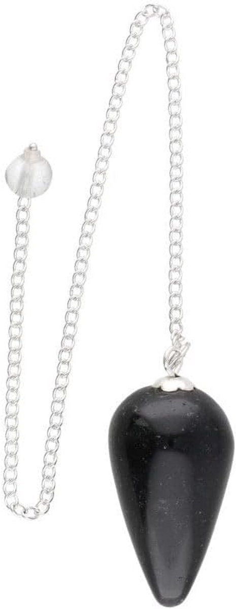 Zwarte Obsidiaan Druppel Pendel voor Kristalzuivering en Reiki