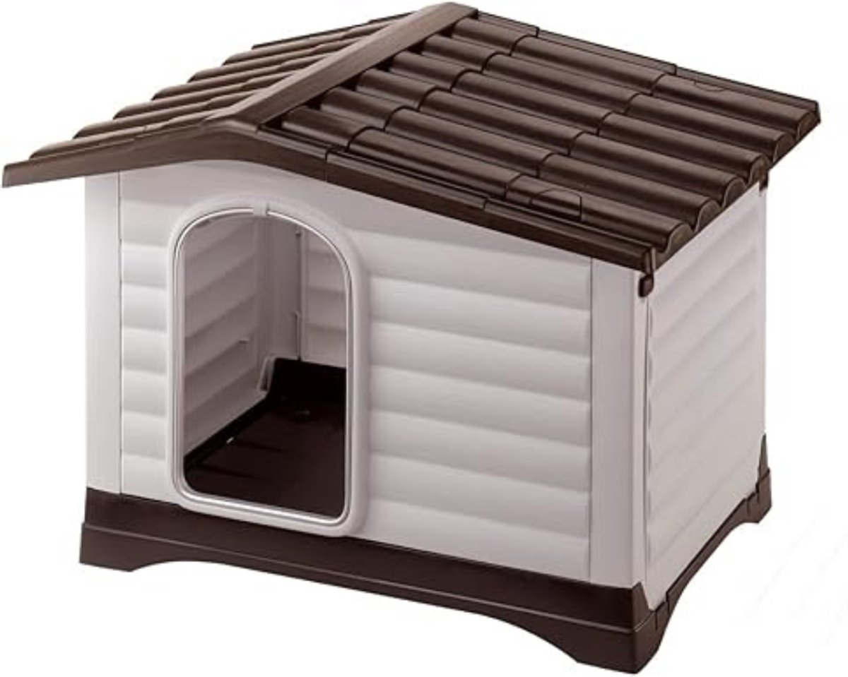 SCH® Hondenhok Buiten - Hondenhok - Grijs en Zwart - 59cm x 73cm x 53cm