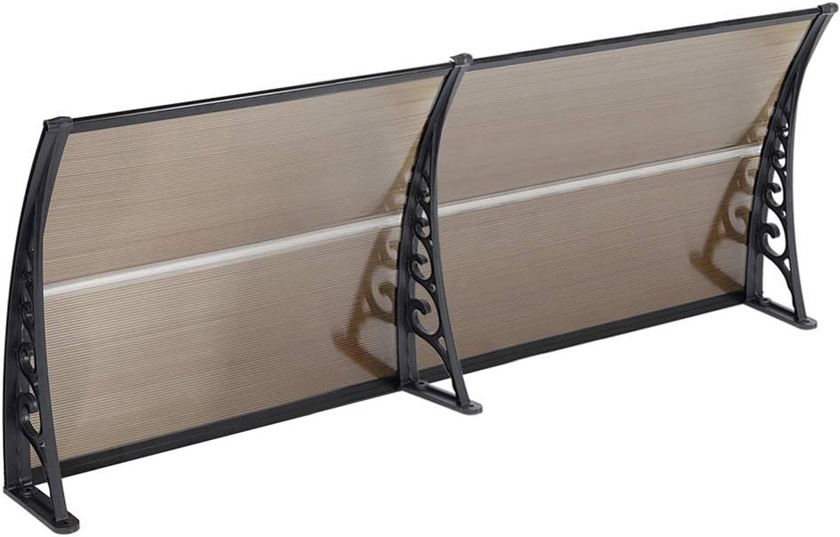 Luifel voor Binnendeur en Raam - Robuust Aluminium en Polycarbonaat - Weerbestendig
