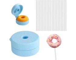 Cakepopvorm - 3D Maker voor Cakepops - Blauw - Inclusief 20 Stokjes - Voor Bruiloften, Verjaardagen en Thuis Bakken - Cupcakes, Desserts, Ijs, SnoepåChocoladevormen