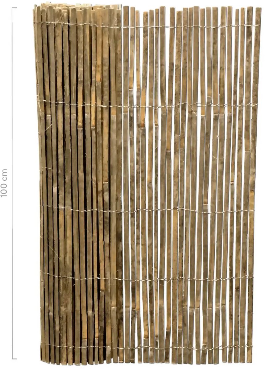 Masters of Bamboo® Bamboemat Gespleten - 500 x 100 cm - Bamboe schutting op rol - Balkonscherm