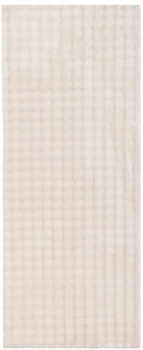 vidaXL Binnen - kleed - SIROLO - Beige - 80 - x - 150 - cm - Polyester - Medium - Pile