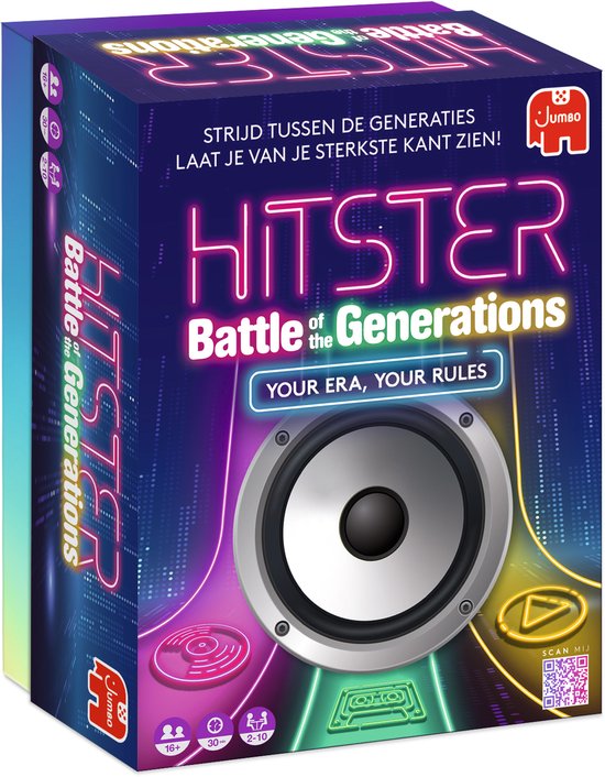 Hitster - Battle of the Generations - Nederlandstalig Partyspel - Actiespel - Muziekspel