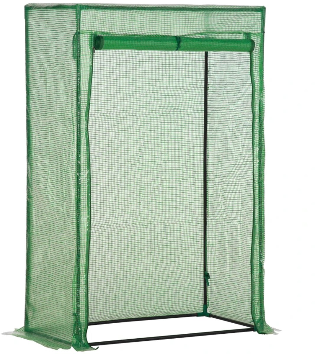 Kas met Roldeur - Tuinkas - Foliekas - Broeikas - Koude Bak - Winterbestendig - Kweekkas - Tomatenkas - Groentekas - Plantenkas - voor Groenten, Bloemen, Planten - 100x50x150 cm - Groen