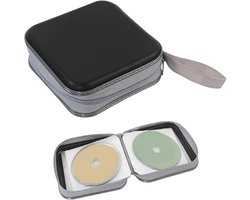 40 Capacity CD Holder, CD Cases Plastic Disc Storage Folder for Car Home Office Travel, Black, Modern design