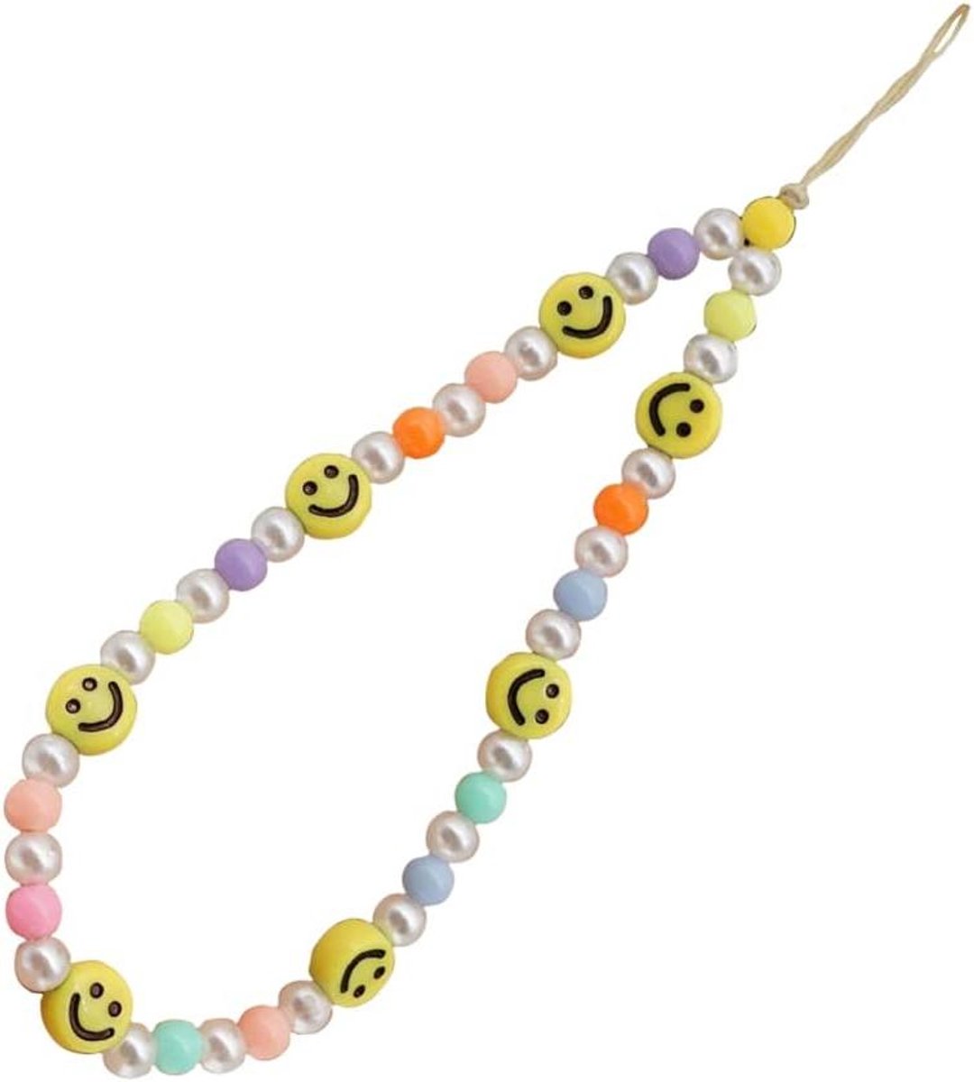 Acryl sterren parel ketting voor mobiele telefoon - Boheemse stijl - Kleurrijk design