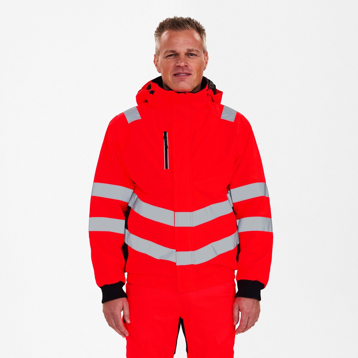 Engel Safety pilot jack 1246-930 - Hi-vis Red / Black - 3XL