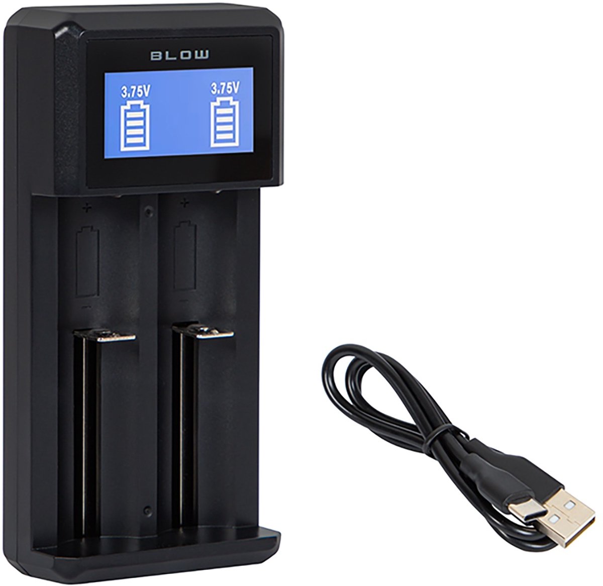 Dubbele batterijlader voor Li-ion / IMR / NiMH-cellen