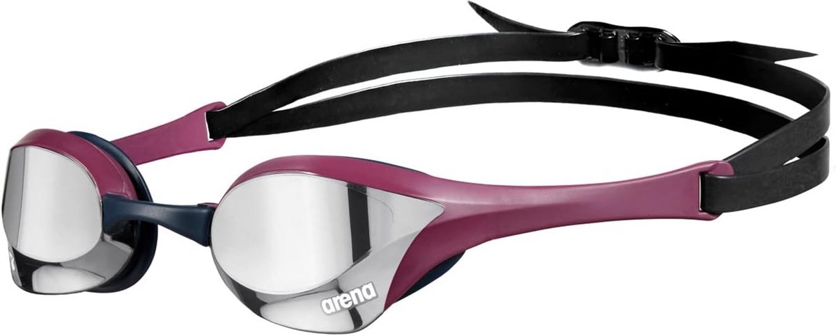 Zwembril Wedstrijd Swipe Anti-Fog Zilver Rood UV-Bescherming