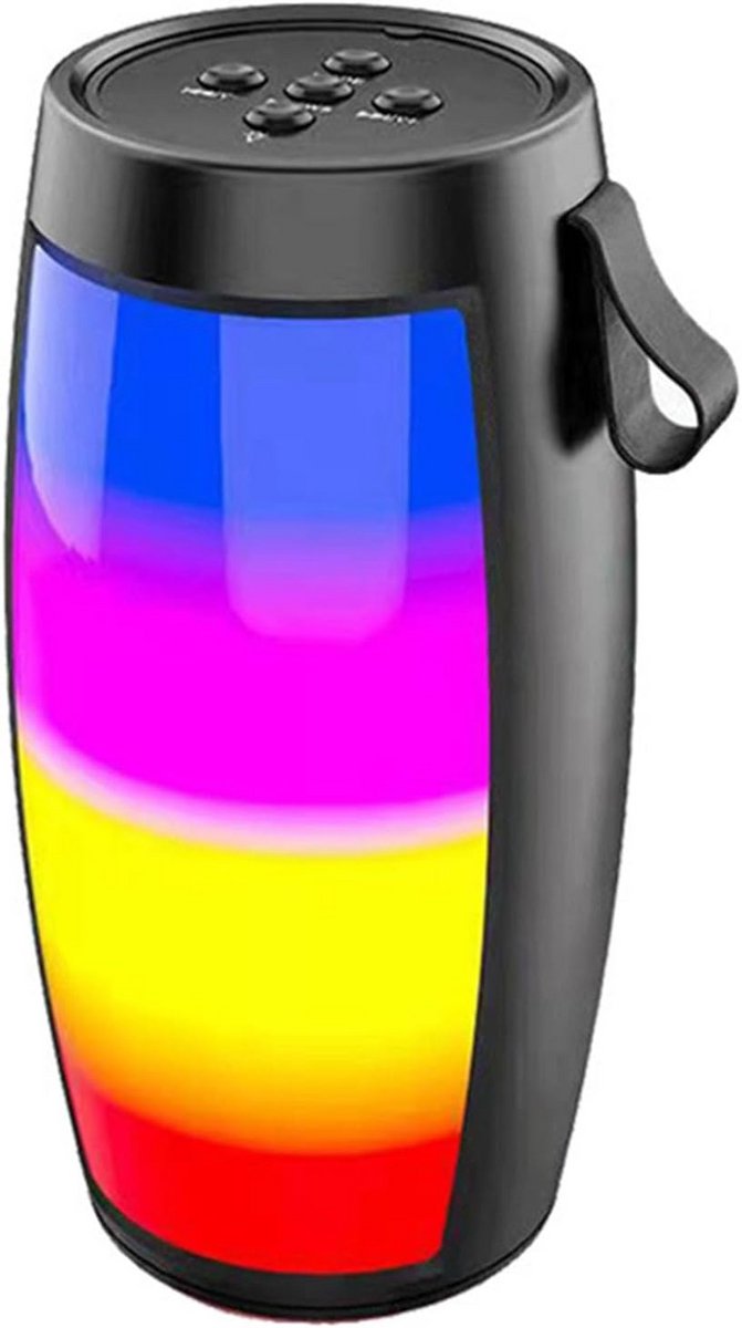 Draagbare Bluetooth Speaker met Kleurrijk Nachtlampje - Waterdicht Draadloos Geluid voor Reizen en Buitenactiviteiten