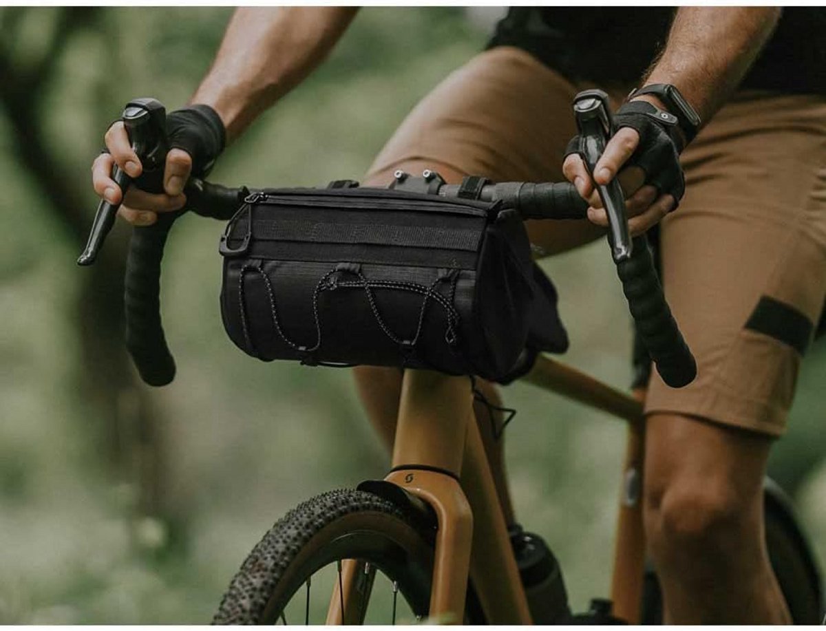 Stevige Groene Stuurtas voor Fiets - 3,8 Liter Inhoud - Unisex