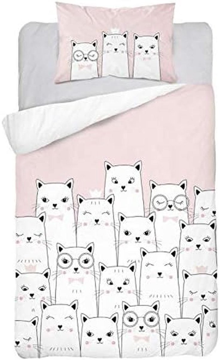 Baby beddengoed set 2-delig 100% katoen Oeko-Tex gecertificeerd ontwerp met diermotief