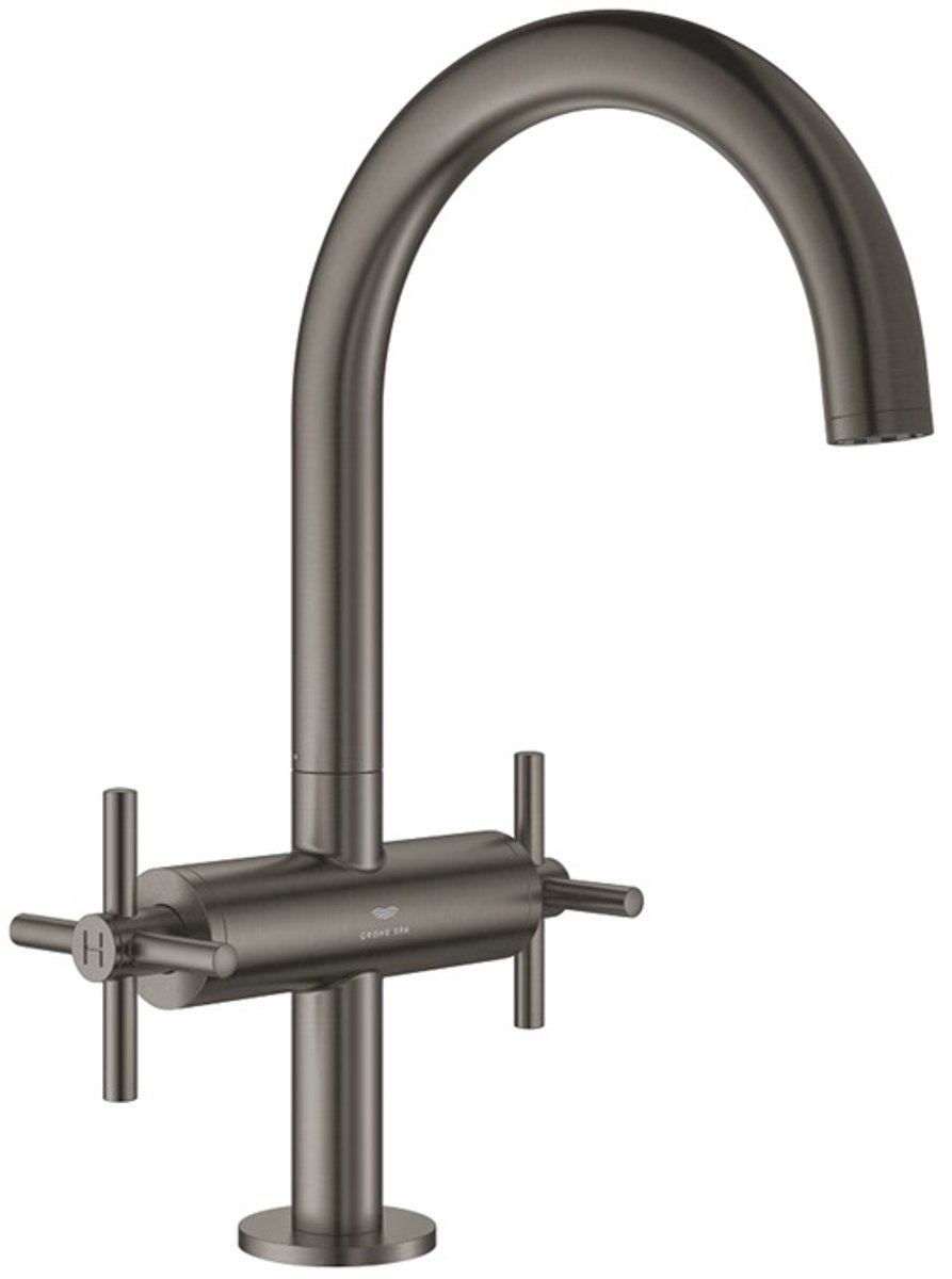 Grohe Atrio L-Size wastafelmengkraan Brushed Hard Graphite (Antraciet) 21144AL0
