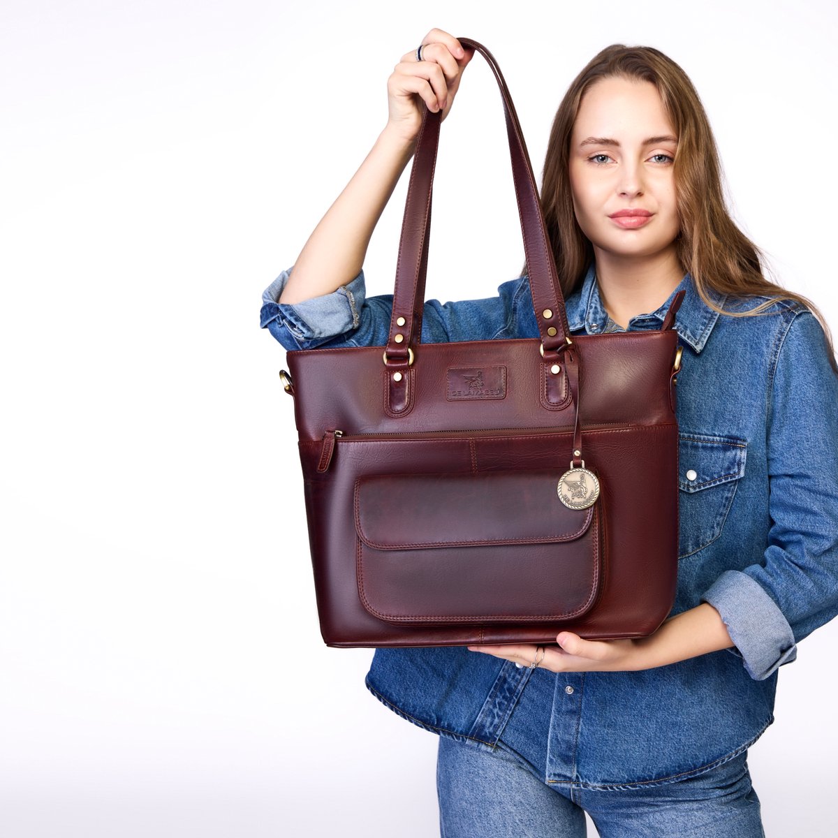 DE LAMASSU® (Isabella) Leren Schoudertas Dames – Echt Leer – Elegant & Ruim – Met Schouderband – Luxe Geschenkverpakking