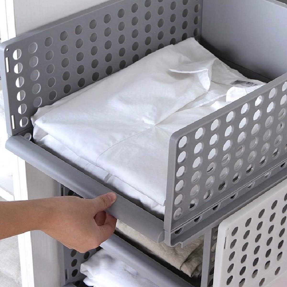 Stapelbare Kast Organisatoren 2 Stuks Kleding en Snack Opslag