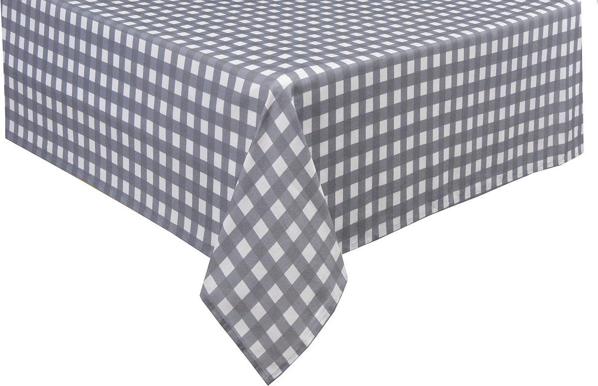 Gestreepte Katoenen Tafelkleed voor Eettafel - Duurzaam en Vlekbestendig