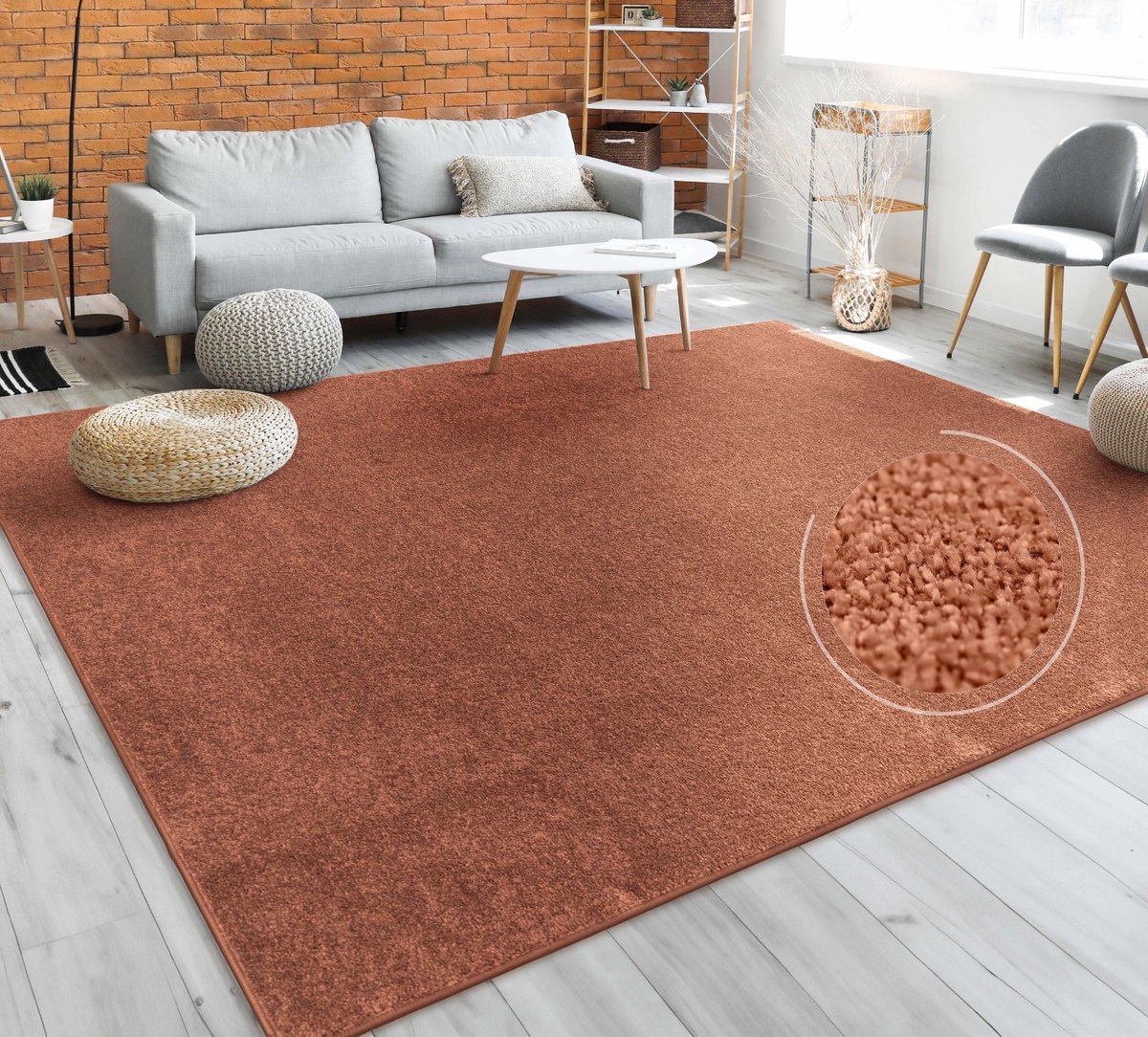Paco Home Vloerkleed Woonkamer Effen Eenvoudig En Modern Laagpolig, Versch. Afmetingen Kleuren 240x340 cm