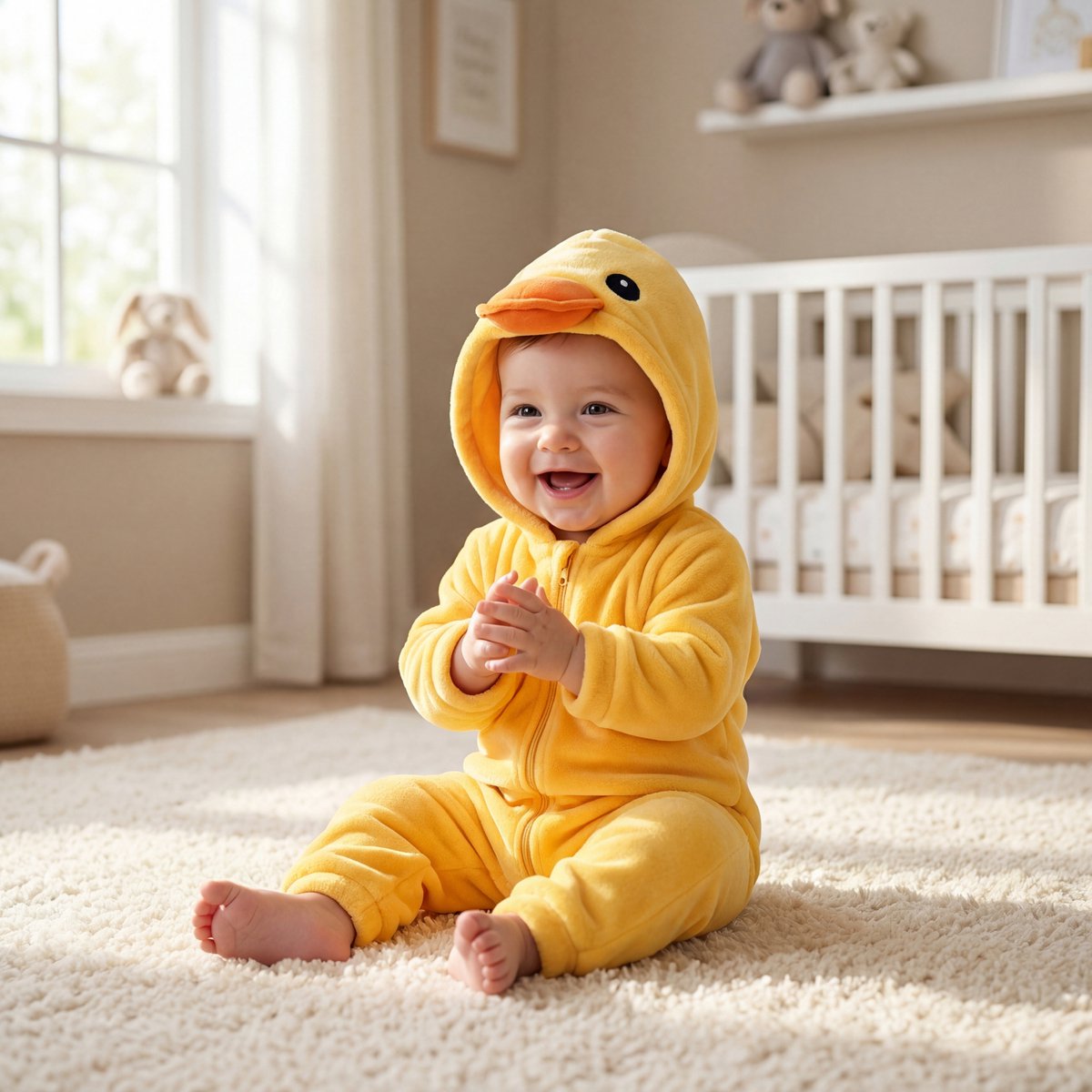 JAXY Baby Onesie - Carnavalskleding Kinderen - Verkleedkleren Jongen en Meisje - Verkleedkleding Kind - Romper - EU (label 120) - Eend — afbeelding 9