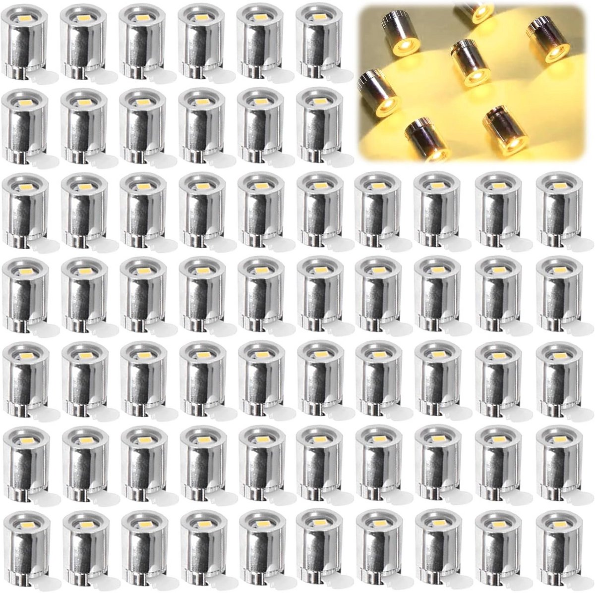 60 Stuks Micro LED-Lampjes voor Knutselen en Miniatuur Decoratie