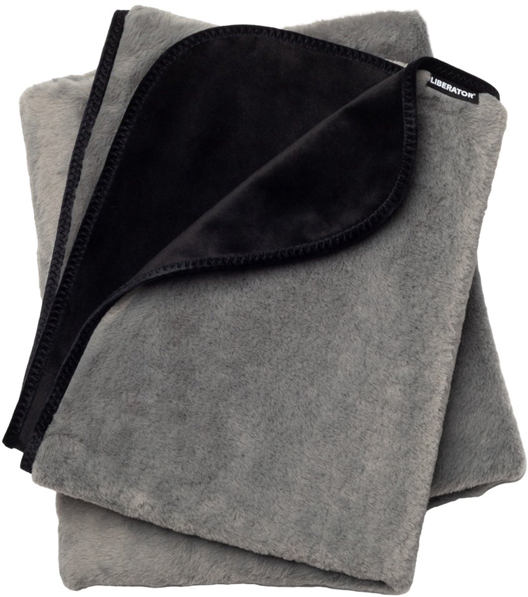 Faux Fur Fascinator Grey/Black