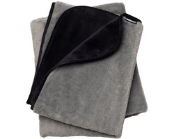 Faux Fur Fascinator Grey/Black