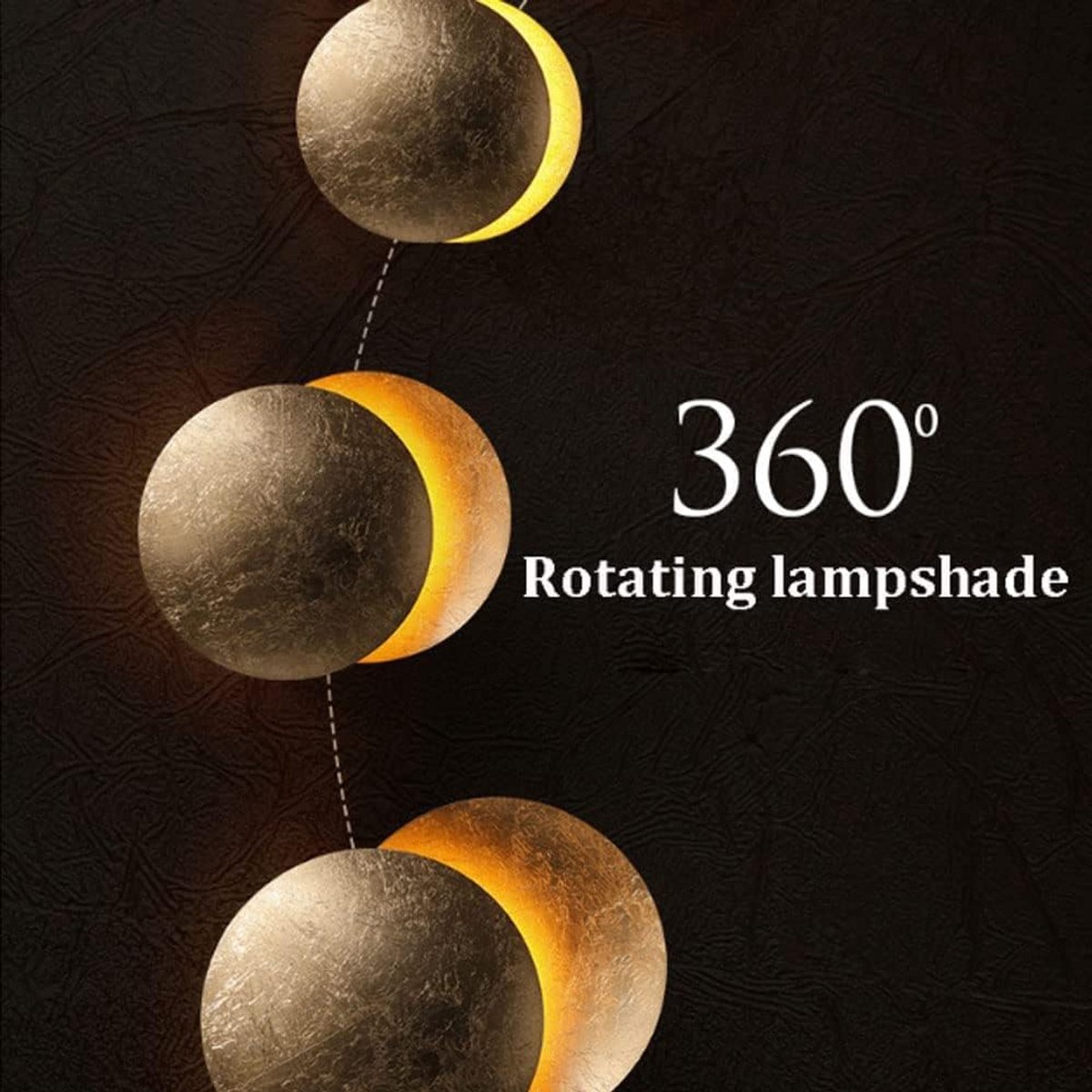 Ronde Gouden Koperen Wandlamp Moderne LED Verlichting voor Woonkamer, Gang en Slaapkamer