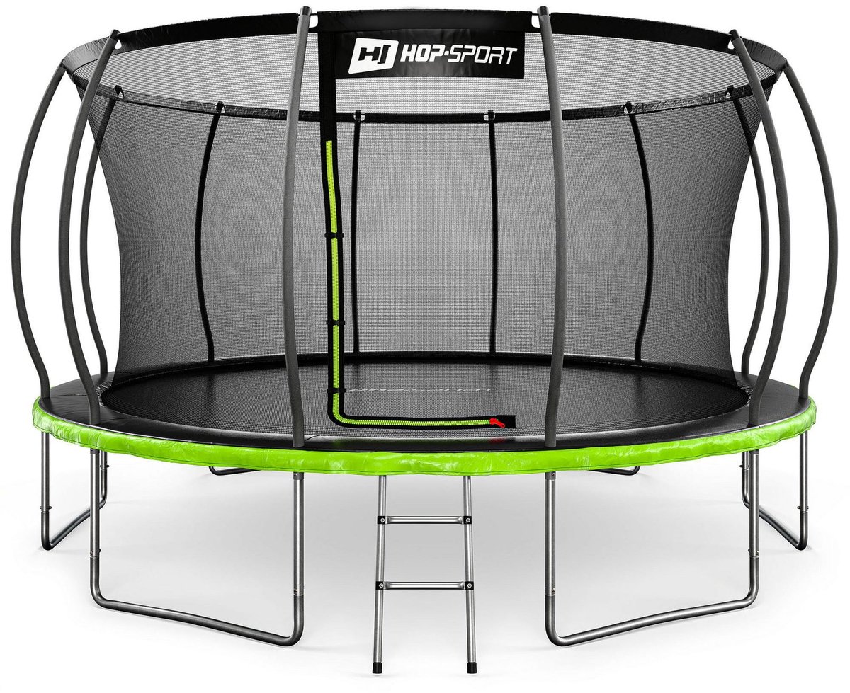 Hop Sport HS-PT14I – Trampoline – Ø427 cm 14FT – Binnenveiligheidsnet Pompoen – Incl. Ladder