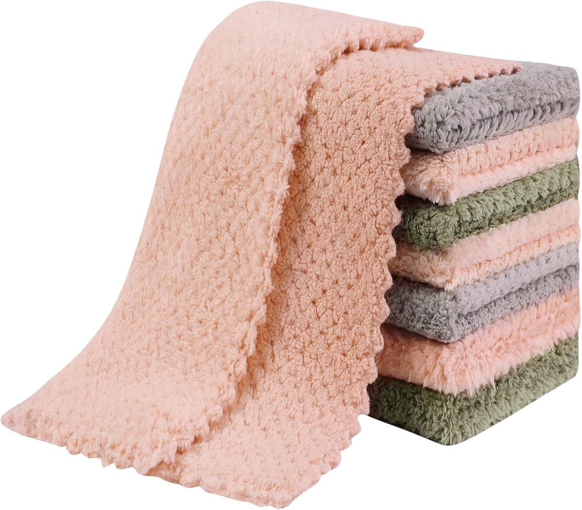 8x Super Absorberende Microvezel Vaatdoeken - Pluisvrij Keuken Schoonmaken