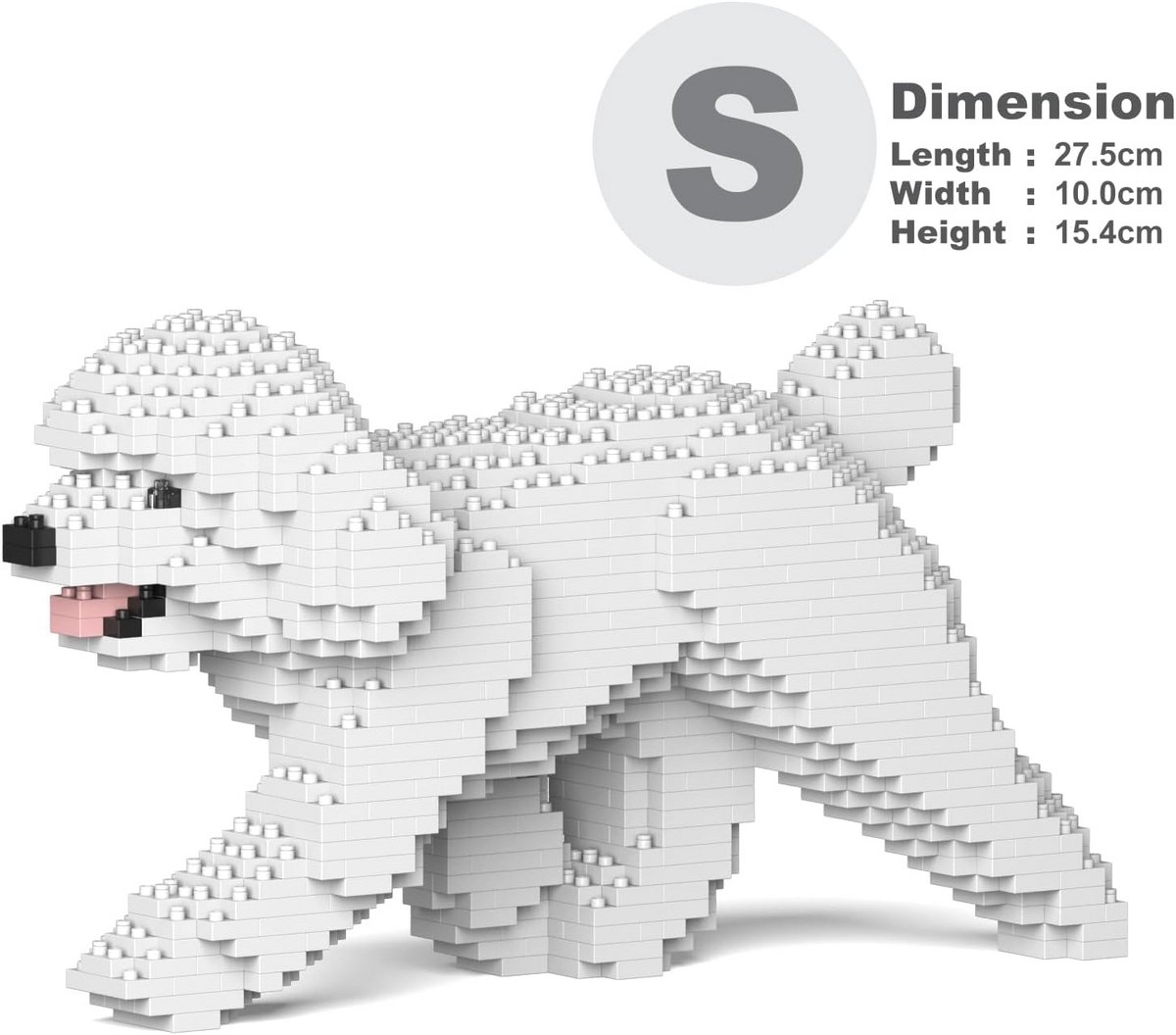 Dieren Bouwstenen Speelgoed Poedel 3D Model