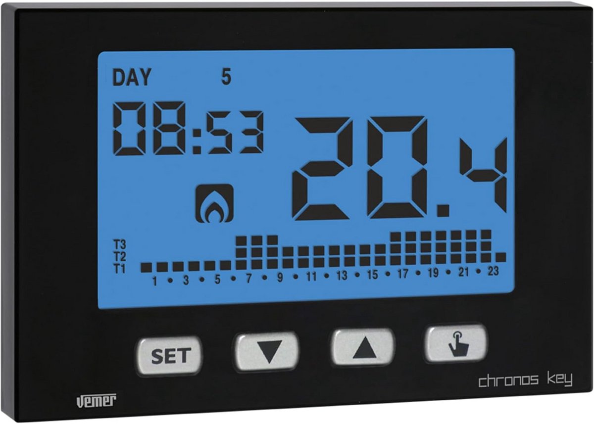 Digitale Kamerthermostaat met LCD Display voor Verwarming en Airconditioning