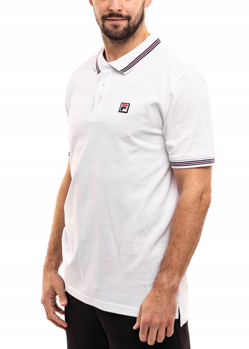 Fila Poloshirt Heren – Katoen Wit