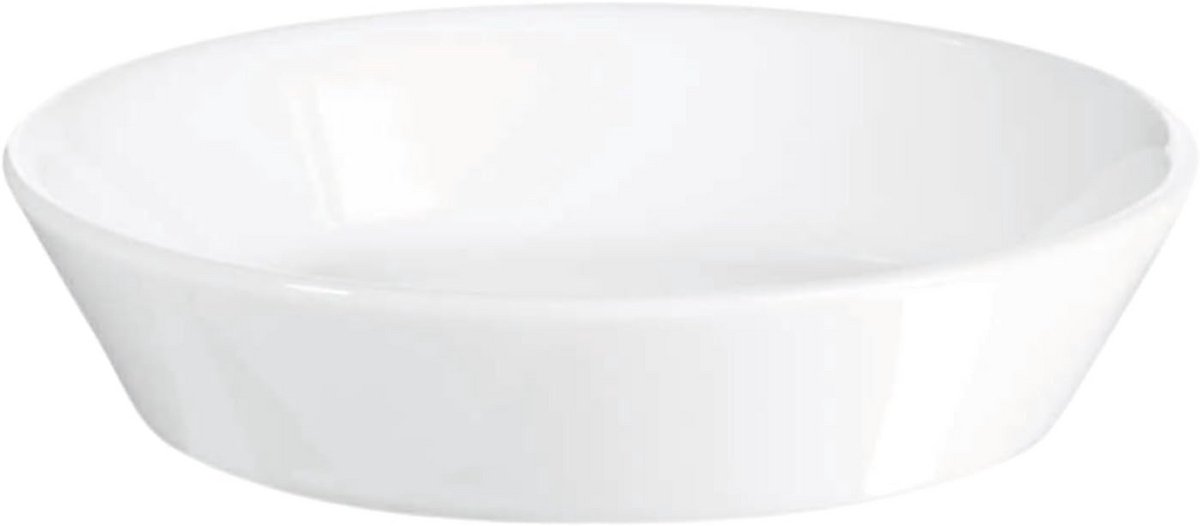 Rond Aperitiefbordje Wit Porselein 10.5 cm - Smaakvol Serveerplankje
